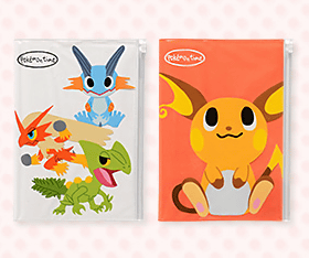 ポケットカバー付きノート pokemon time （ライチュウ／ジュカイン・バシャーモ・ラグラージ） 全2種