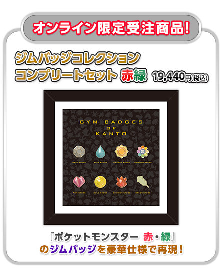 クーポンで半額☆2280円！ ポケモンセンターオンライン ジムバッジ