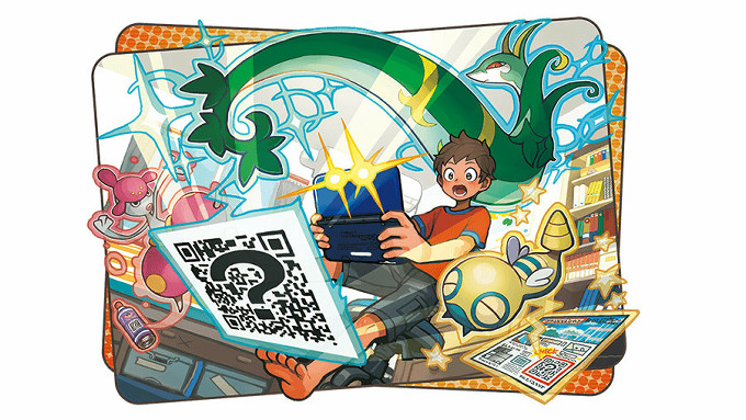 3DS「ポケモン サン ムーン」では、QRスキャンという新機能が登場し、3DSの本体でQRコードを読み込むと、ポケモンの情報