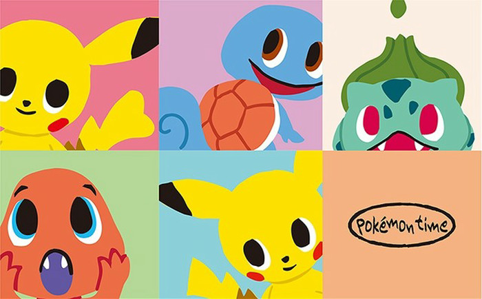 pokemon time 第10弾のグッズに、ピカチュウ（オス メス）、フシギダネ、ヒトカゲ、ゼニガメ登場
