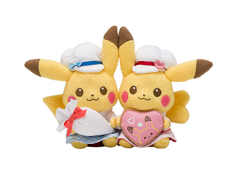 ぬいぐるみ Pikachu's Sweet Treats ペアピカチュウ　2,800円（★）