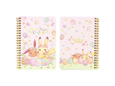 B6リングノート Pikachu&Eievui's Easter　600円（★）