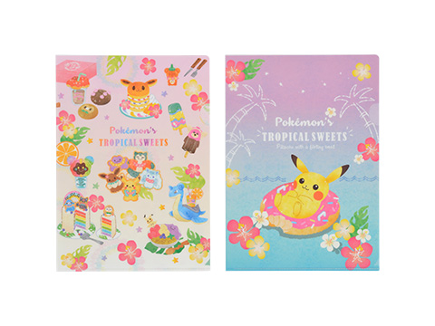 A4クリアファイル2枚セット Pokemon’s TROPICAL SWEETS　460円