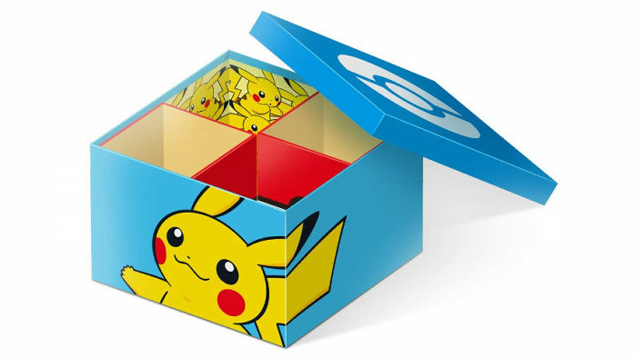 オリジナルカスタマイズボックスは、ピカチュウ版ならばピカチュウデザインの箱が、イーブイ版ならばイーブイデザインの箱