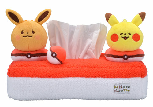 ティッシュボックスカバー Pokemon Yurutto ピカチュウ＆イーブイ　2,200円（★）