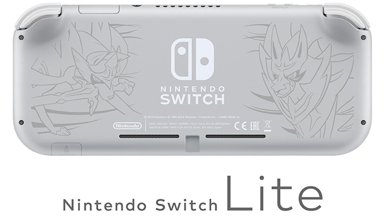 Nintendo Switch Lite ザシアン・ザマゼンタ予約が開始。新型スイッチの特別デザイン