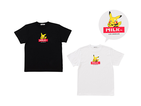 MILKFED Tシャツ ポケモンバンドフェス ピカチュウ BLACK （M／L）　各5,000円（★）
