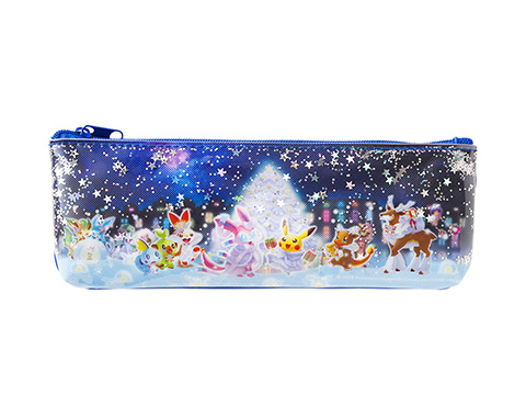 スパンコール入りペンポーチ pokemon Frosty Christmas　1,200円（★）