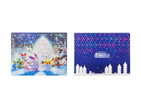 スパンコール入りA4ダブルクリアファイル pokemon Frosty Christmas　450円