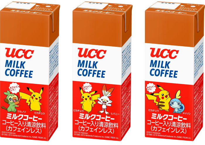 「UCCミルクコーヒー ポケモン AB200ml」は、カフェインレスで、人工甘味料・香料も不使用の身体に優しいバージョン