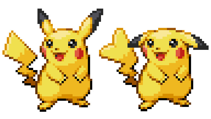 ポケモン ダイヤモンド パール 開発中のドット絵 オスメスの違いを予定か