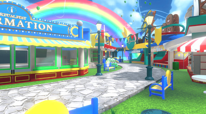 ポケモンバーチャルフェストは、ポケモンをテーマにした仮想遊園地