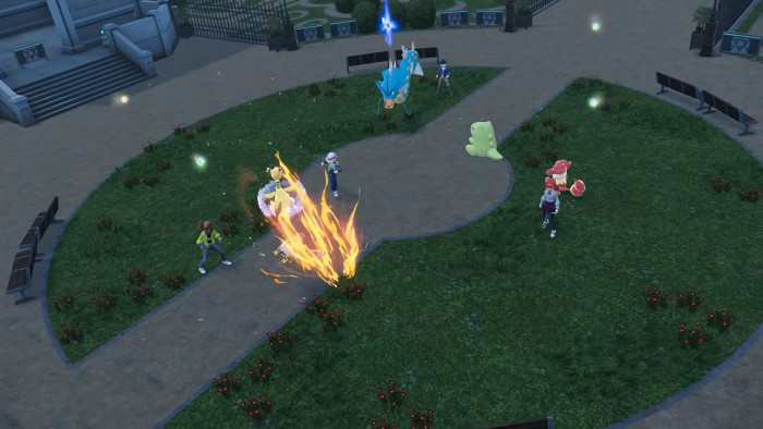 ポケモンを倒した数によるポイント制になっており、複数のポケモンに対して攻撃できる技では、場合によっては他のプレイヤーのポケモンを2匹同時に倒して2ポイント入手