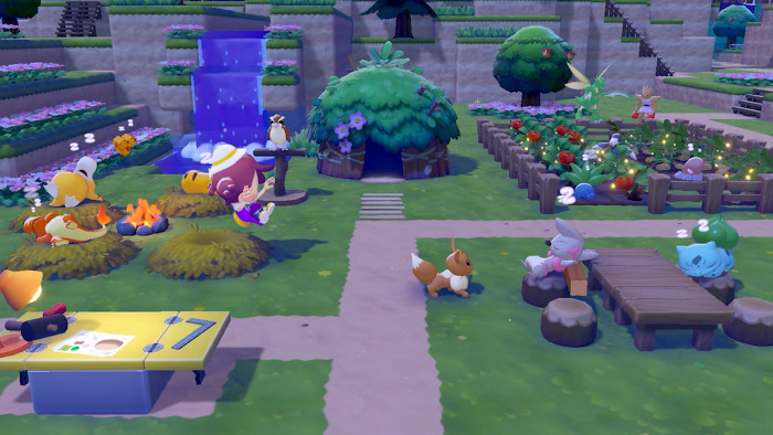 覚えた技を使いながら、ポケモンたちが住みやすい環境を作っていくことで、さまざまなポケモンたちを集めるというようなものが今作の遊び方の1つ