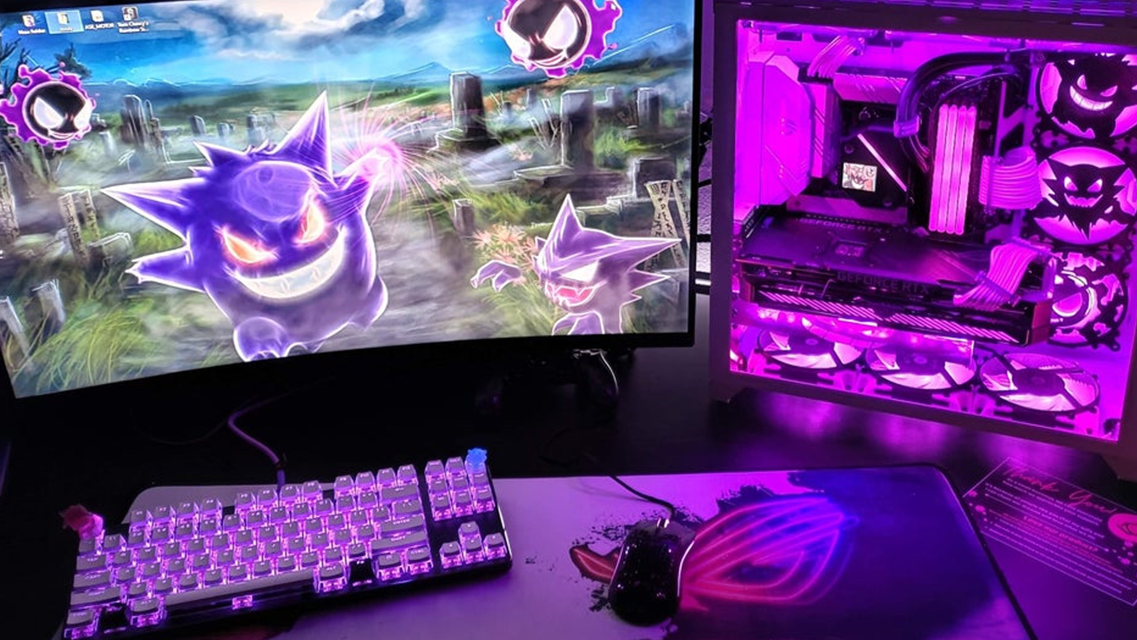 ポケモン ゲンガーのゲーミングpcが話題 海外ファンの自作アイテム